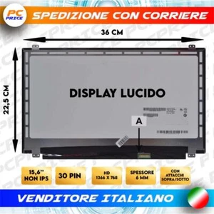 DISPLAY 15,6" 1366 X 768 LENOVO 04X4852 LENOVO 04X4870 LENOVO 04X5137 LUCIDO - Afbeelding 1 van 1
