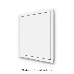 Panel de acceso de metal - Sombrería de inspección de puerta con cerradura de empuje - Pared/techo (400 mmx500 mm) - Imagen 1 de 7