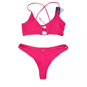NEW RELLECIGA Women's Strappy Bikini Set, Red XL - Picture 1 of 5