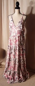 NWT DRESS THE POPULATION Pearl Floral Cotton Dress Size L $278 - Picture 1 of 11