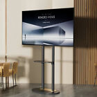 Large TV Stand Mount 40"-75" Floor TV Stand Height Adjustable Load 40KG w/ Shelf