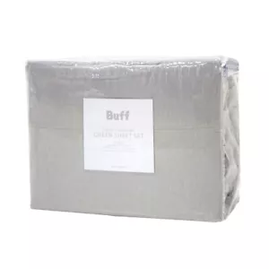 Bambury Buff Flannelette Sheet Set Ash Queen - Selected Factory Seconds - Picture 1 of 5