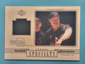 2001 Upper Deck Pros & Prospects Jersey Relic Randy Johnson Diamondbacks #S-RJ ⚾ - Picture 1 of 2