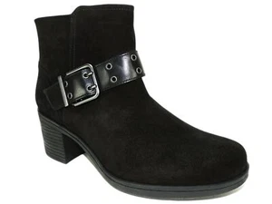 Clarks Hollis Star Damen-Stiefeletten schwarzes Wildleder Größe 10 M - Bild 1 von 6