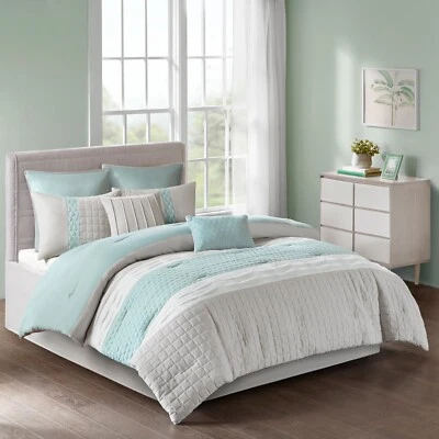 510 Design Tinsley 8 Piece Comforter Set All Season Bedding with Matching Shams - Image 1 of 4