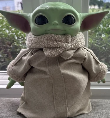 Плюшевая игрушка пластиковая кукла Star Wars The Mandalorian Baby Yoda The Child Grogu 11 дюймов - Изображение 1 из 4