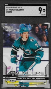 MACKLIN CELEBRINI 2024-25 UPPER DECK EXTENDED SERIES ENCORE GRADED 9 (RC) - Picture 1 of 2
