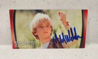 Star Trek Insurrection Soundbytes #51 Artim FIRMADO Michael Welch 1998 Foto 1 de 2