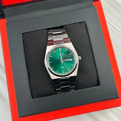 Reloj para hombre Tissot PRX 40 MM esfera verde cuarzo acero inoxidable T137.410.11.091.00 Foto 1 de 4