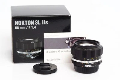Voigtländer Nokton 1.4/58Mm Slii-S Ais Noir Monture Nikon F - Photo 1/2