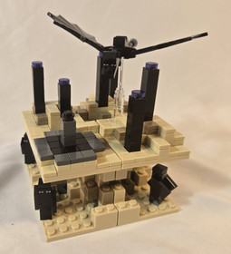 LEGO Minecraft Micro World: The End 21107 Complete w/4 Endermen; No Instructions