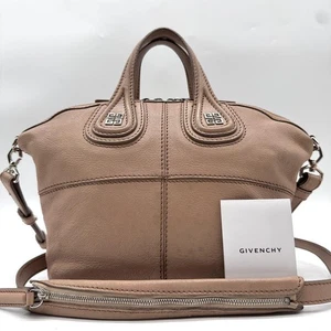 Givenchy Nightingale Mini 2Way Leather Bag Pink Authentic Used - Picture 1 of 12