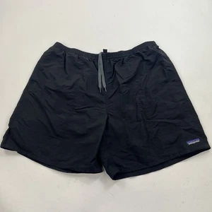 Patagonia Black Baggies Lined Shorts Size XL 7" Inseam - Picture 1 of 10