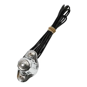 INTERRUTTORE DA MANUBRIO KUSTOM TECH DELUXE TASTO SWITCH K-TECH CROMATO CABLATO - Imagen 1 de 1