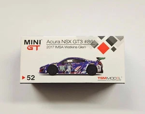 MINI GT 1/64 ACURA NSX GT3 NO.86 UNCLE SAM 2017 IMSA WATKINS GLEN MGT00052-L - Picture 1 of 4