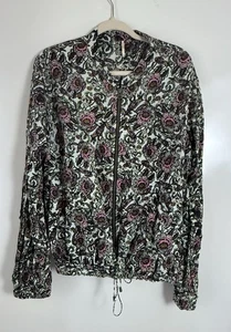 Blusa Top Chaqueta Estampada Suave Free People L 10 Para Mujer Informal con Cremallera - Imagen 1 de 6