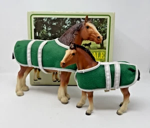 Establo de yegua y potro vintage Breyer Animal Creations Clydesdale No. 8384 - Imagen 1 de 22