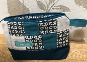 Patchwork Kosmetiktasche Neu Selbstgenäht Gr 17-11 - Bild 1 von 3