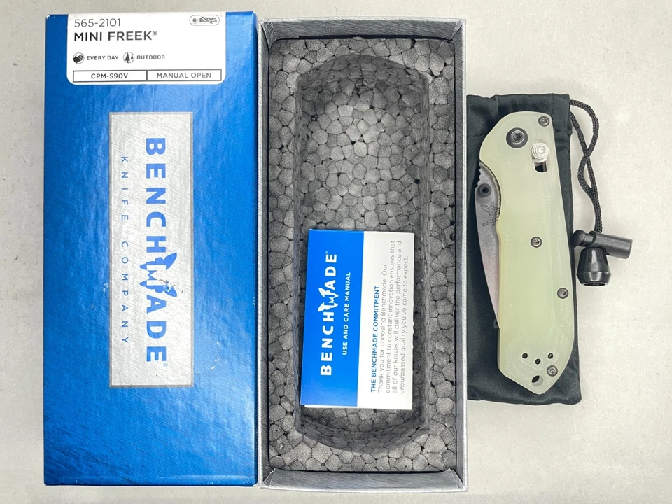 Benchmade Mini Freek 565-2101 Shot Show Limited Edition S90V Jade G10 * *