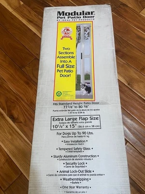 Ideal Pet Products Modular ALUMINIO Puerta de Patio para Mascotas con Vidrio de Un Solo Panel y Cl Foto 1 de 2