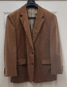 BROOKS BROTHERS 1818 MADISON MEN'S CAMEL COTTON CORDUROY SPORT JACKET SIZE 46 R - Picture 1 of 10