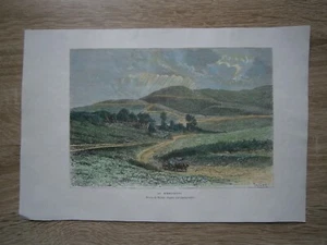 Impresión Reclusa 1880 Himmelbjerget, el punto más alto de Dinamarca a 171 metros, #1 - Imagen 1 de 1