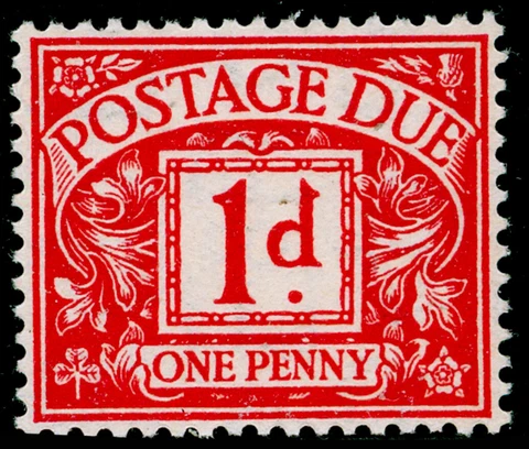 SG D20, 1d carmine, M MINT Cover