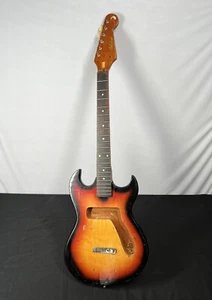 Vintage 1970’s GLOBAL Wooden Guitar Frame 6 String - Picture 1 of 18