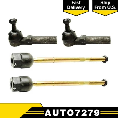 Extremos de varilla de amarre de dirección MEVOTECH 4 PIEZAS INTERIORES Y EXTERIORES para Dodge Aries 1987 Foto 1 de 4