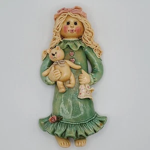 Betsy Huisken Teig Puppe Plakette handbemalt - Bild 1 von 8
