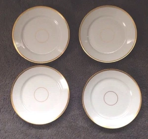 Placas de pan y mantequilla de oro y blanco haviland france se 3 - Imagen 1 de 4