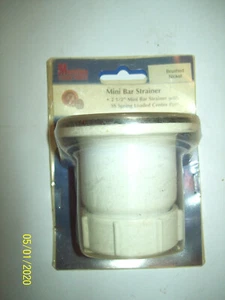 2-1/2" MINI BAR SINK STRAINER Home Boat Yacht RV MOUNTAIN PLUMBING 700-BRN - Picture 1 of 3