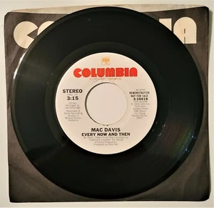 Mac Davis Every Now And Then Mono/Stereo 45rpm "Promo" NM - Picture 1 of 3