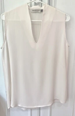Blusa sin mangas Veronica M blanca talla S Foto 1 de 4