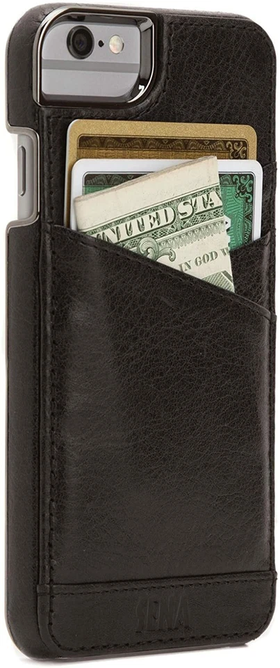 Capa de couro genuína carteira Heritage Lugano para novo iPhone SE 2020 / iPhone 8/7 - Imagem 1 de 4