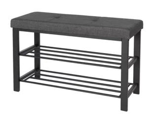 Neatfreak Upholstered Shoe Storage Bench Shoe Rack New - Picture 1 of 8
