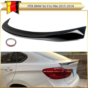 Alerón trasero negro para BMW X6 F16 F86 15-2018 MP Style alerón labio - Imagen 1 de 12