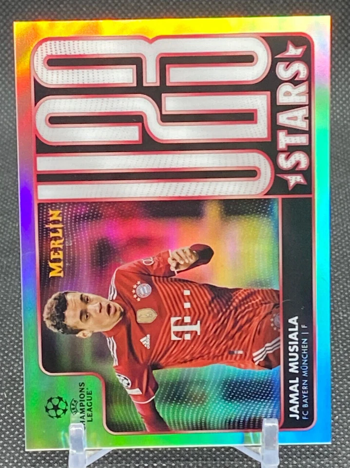 2021-22 Topps Merlin Chrome U23 Stars Jamal Musiala FC Liverpool Refractor #12 - Image 1 of 1