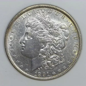 1891 Morgan Silber Dollar 90% US $1 Münze vz Details d728 - Bild 1 von 2