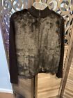 Kathy Lee collection Faux Fur sweater jacket  full zipper