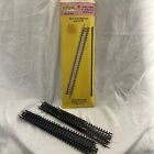 Vintage Atlas Ho Set of 6 9" Straight Train Track Sections #821 NICKEL SILVER