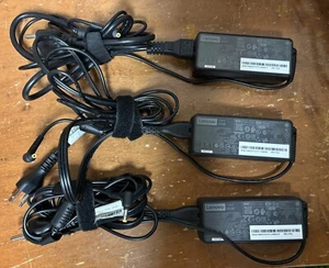 Lenovo 65W Round Tip AC Adapter Laptop Charger set of 3 - Picture 1 of 3