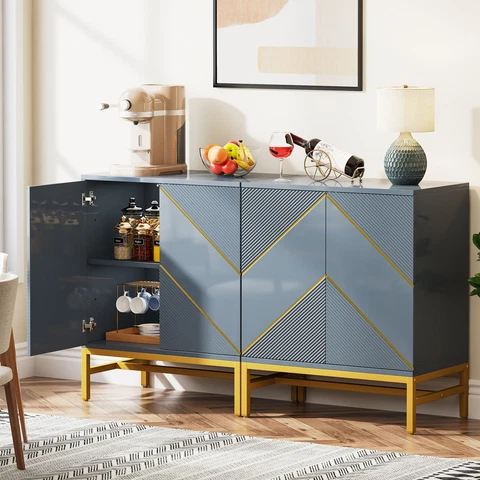 Tribesigns Sideboard Storage Cabinet, Buffet Cabinet Credenza for Dining Room Cover