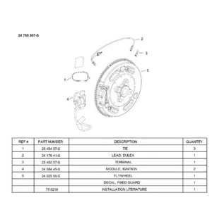 Genuine OEM Kohler KIT ASAM IGNITION CONVERSION ( part# 24 755 307-S - Picture 1 of 1