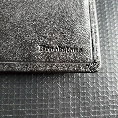 Brookstone Men's Bifold BLack Leather Wallet - Image 1 of 4