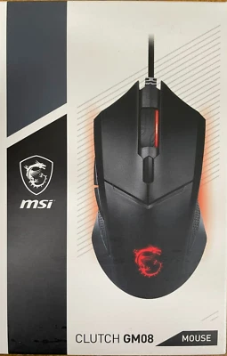 MSI - Clutch GM08 - USB Gaming Mouse - Black - Image 1 of 3