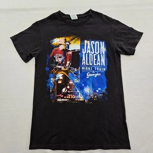 Jason Aldean Night Train to GA Schwarz Kurzarm Baumwolle T-Shirt Herren S - Bild 1 von 9