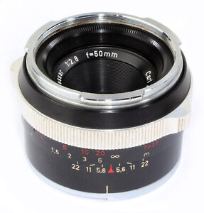 Contarex Tessar 1:2,8 f=50mm Carl Zeiss Nr.4164722 GERMANY TOP & CLEAN cond. A/B