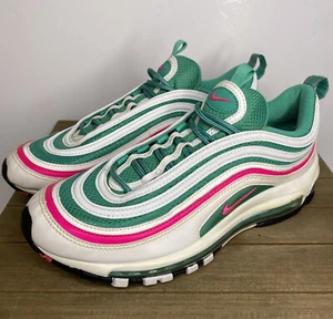 Nike Air Max 97 South Beach 2018 weiß blaugrün rosa 921826-102 Herren Größe 9 - Bild 1 von 10