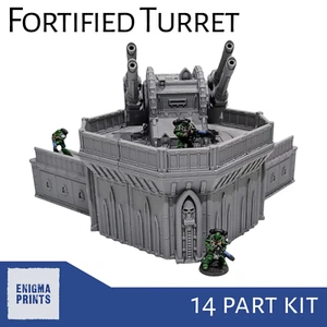 Fortified Defence Turret - 28mm 3D Printed Gothic Terrain for Tabletop Wargaming - Picture 1 of 10